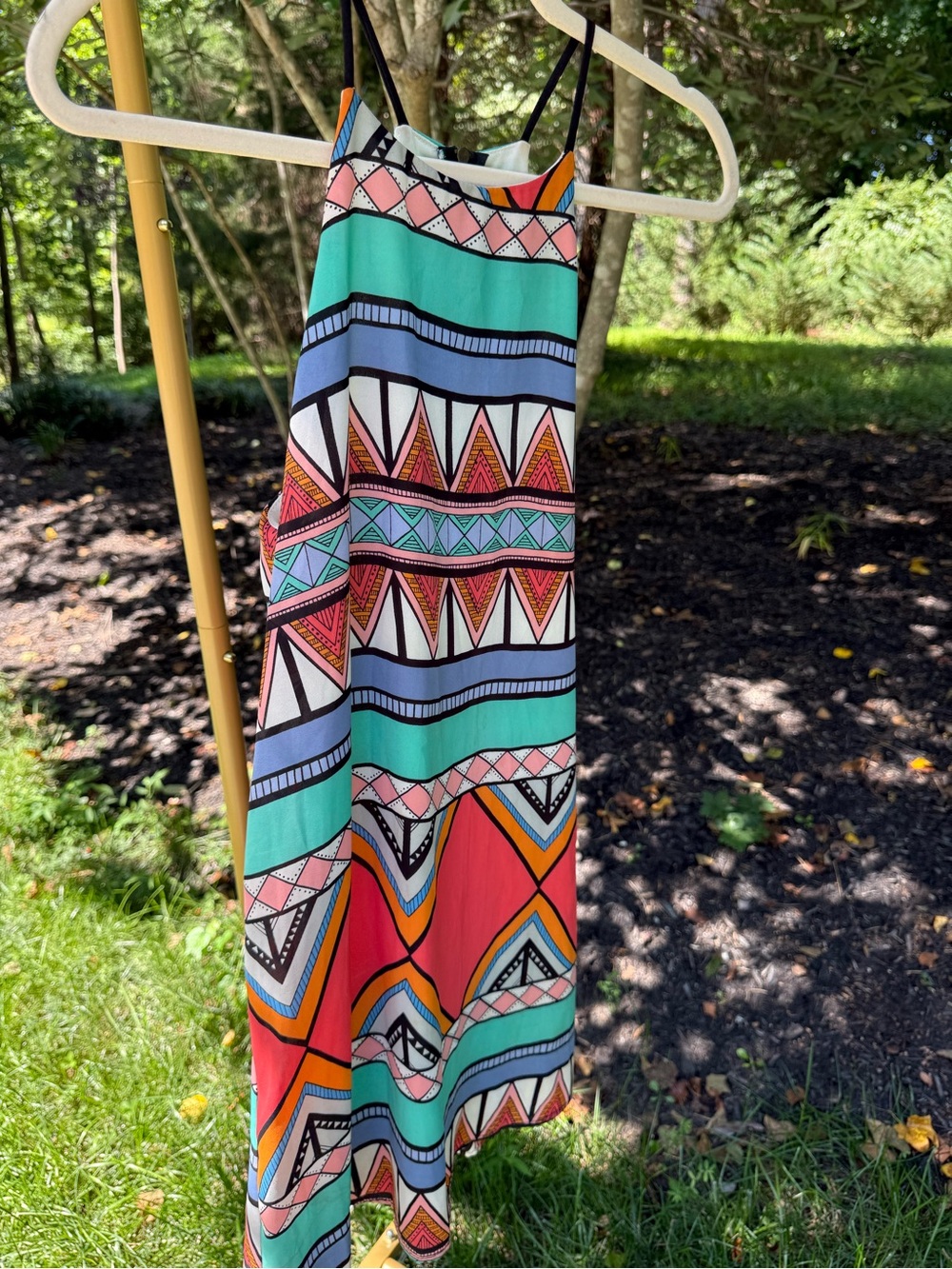 Everly Colorful Geometric Dress